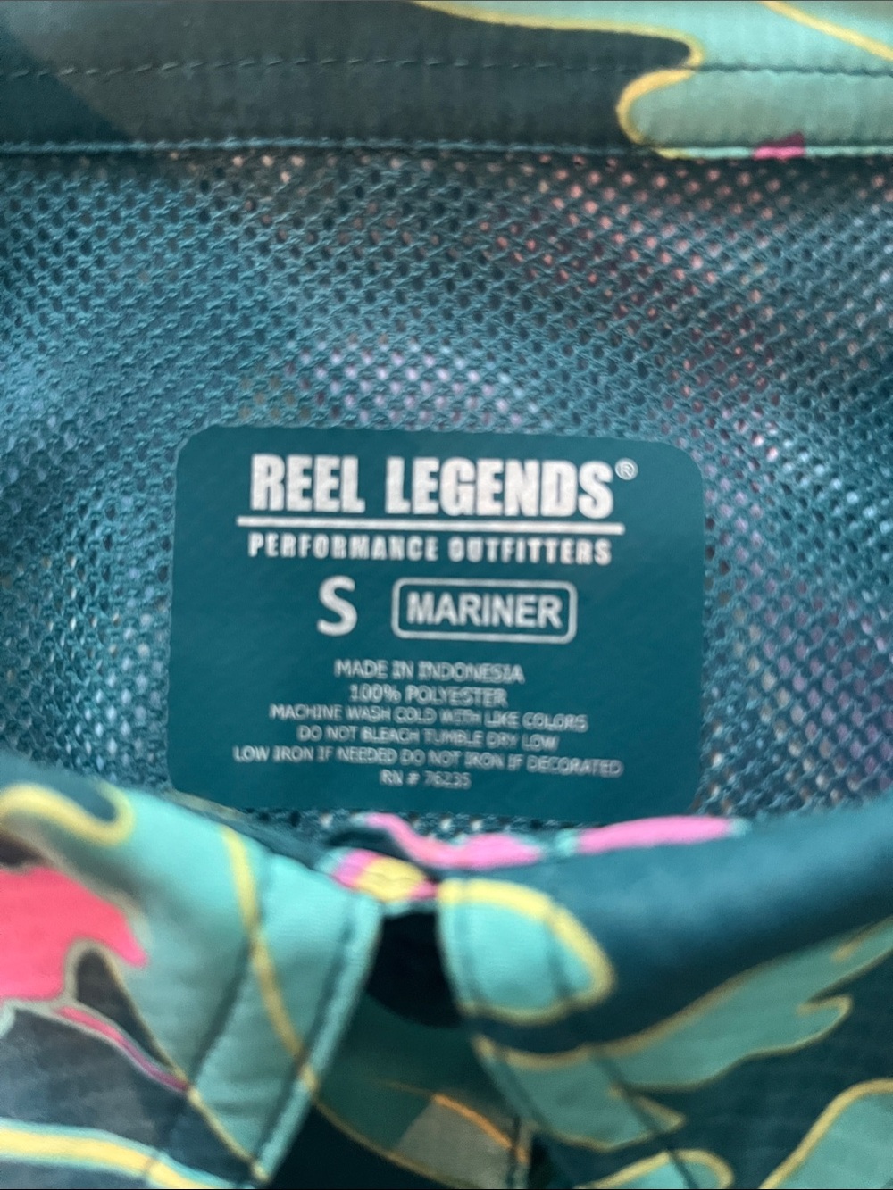 Reel Legends Mariner Teal Floral Camp Dress